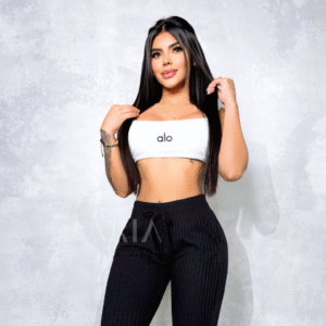 Jogger en rib licrado